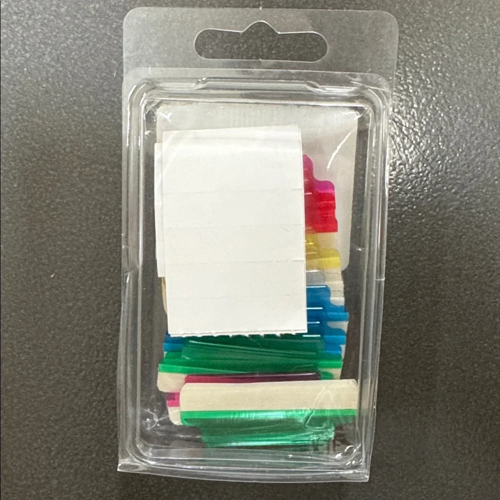Z International Inc COLORED INDEX TABS ASSORTED COLORS SET 20 MADE IN USA 06528